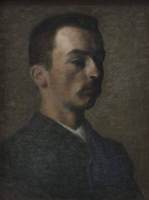 Hammershoi Vilhelm Self Portrait canvas print