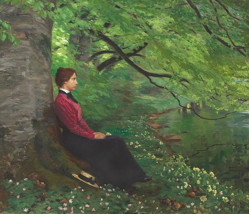 Hans Andersen Brendekilde The Artist S Daughter Meta Maren canvas print