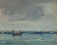 Hansen Armin Carl Boats And Birds canvas print