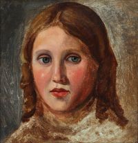 Hansen Constantin Portrait Of The Artist S Daugther Elise Ca. 1868 75