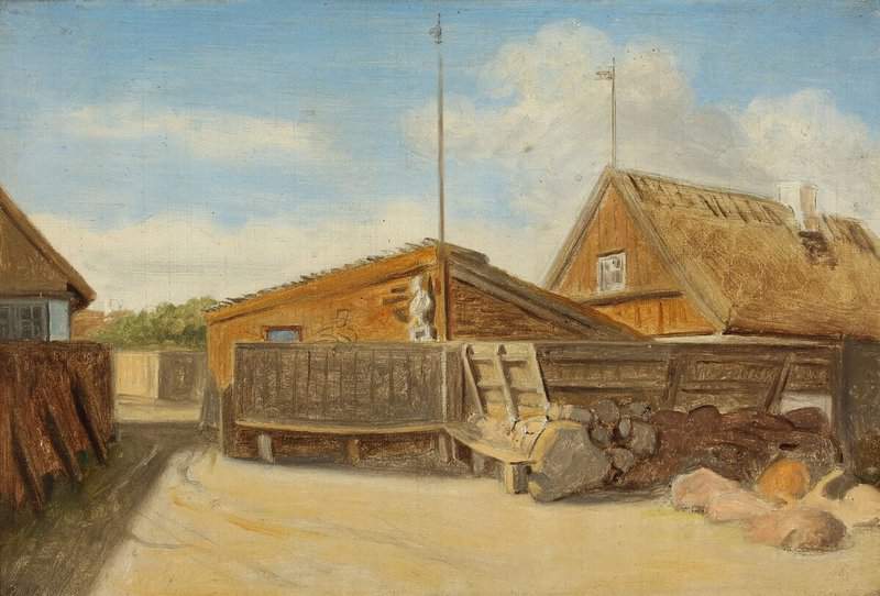 Hansen Constantin View From The Village Gathering Point In Hornb K canvas print