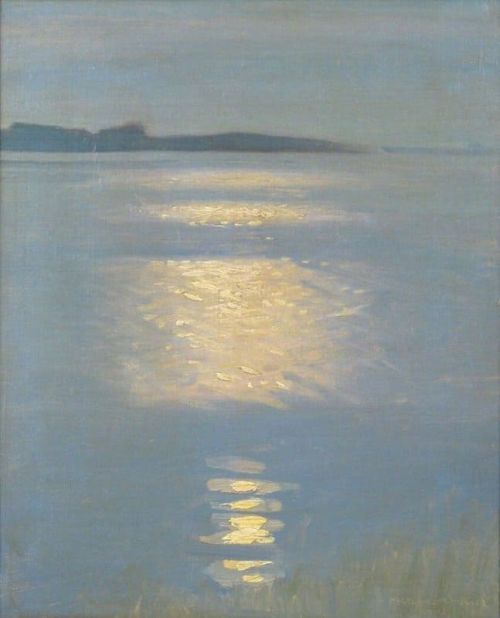 Harald Slott-moller Maneskin Moonshine 1906 canvas print