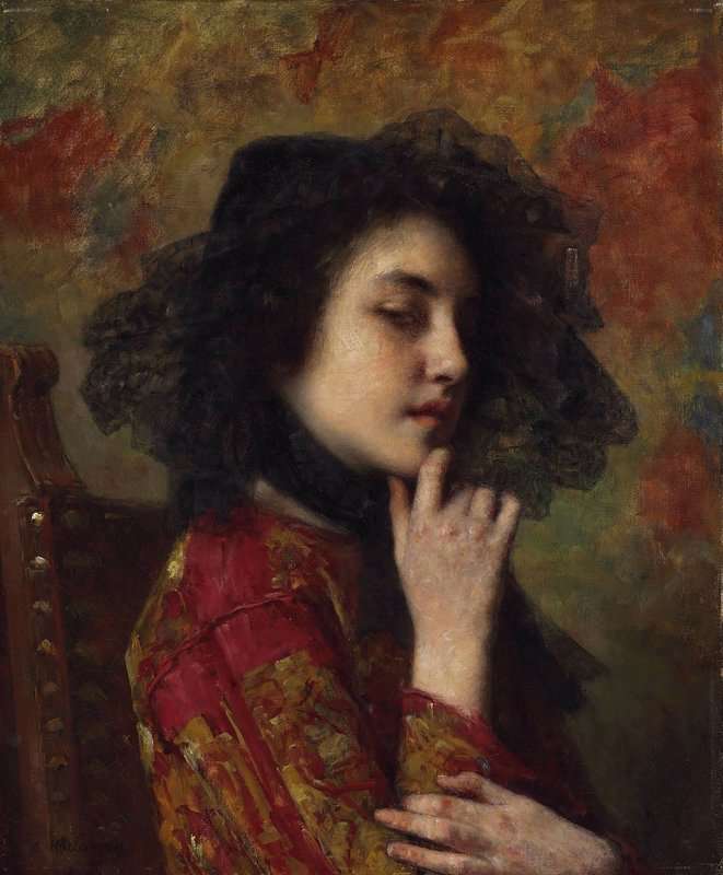 Harlamoff Alexei Alexeivich Portrait Of A Georgian Princess canvas print