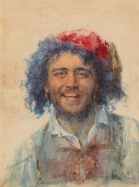 Harlamoff Alexei Alexeivich Self Portrait As Gypsy Baron