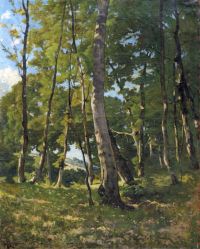 Harpignies Henri Eintritt in den Wald 1885
