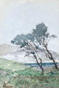 Harpignies Henri Pins Au Bord De La Mer Environs D Antibes 1911 canvas print