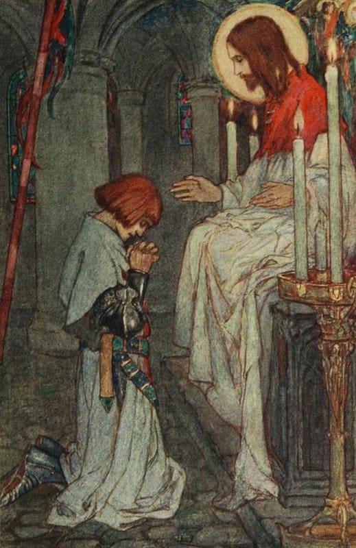 Harrison Florence Susan Rise Up And Look And Listen Galahad Ca. 1914 canvas print
