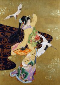 Haruyo Morita Dancing Art Print on Canvas Art Paint