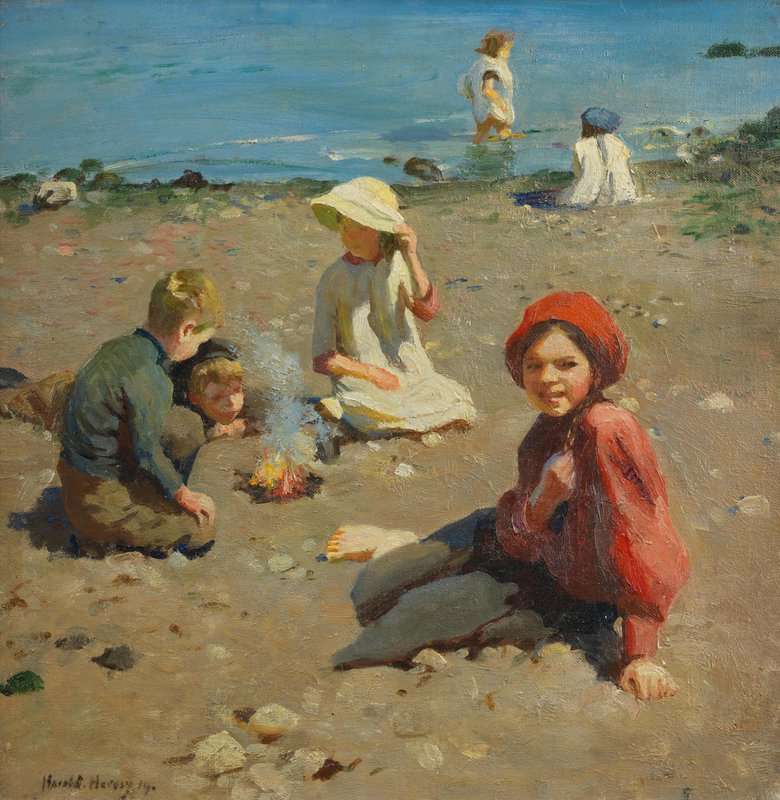 Harvey Gertrude On The Sands 1919 canvas print