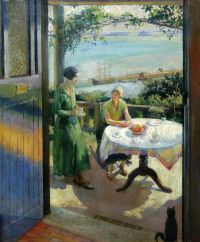 Harvey Gertrude The Blue Door 1931 canvas print
