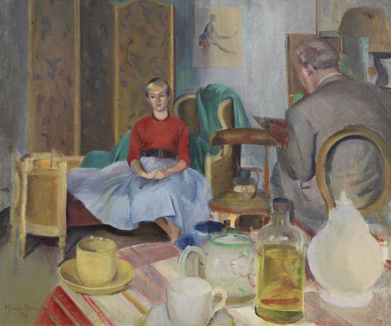Harvey Gertrude The Unwilling Sitter 1932 canvas print