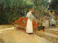 Hassam Childe After Breakfast 1887 canvas print