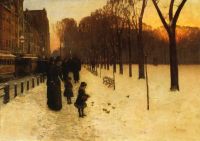 Hassam Childe Boston Common At Twilight 1885 86 canvas print