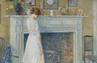 Hassam Childe In The Old House 1914 canvas print