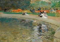 Hassam Childe In The Park Ca. 1889 90 canvas print