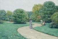 Hassam Childe Parc Monceaux Paris Ca. 1888 89 canvas print