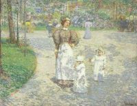 Hassam Childe Spring In Central Park 1908 canvas print