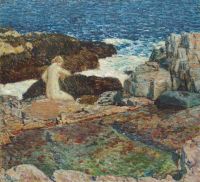 Hassam Childe The East Headland Pool Appledore 1912 canvas print