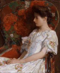Hassam Childe The Victorian Chair 1906 canvas print
