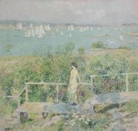 Hassam Childe The Yachts Gloucester Harbor 1899
