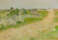 Hassam Childe Two Figures On The Dunes 1895 canvas print