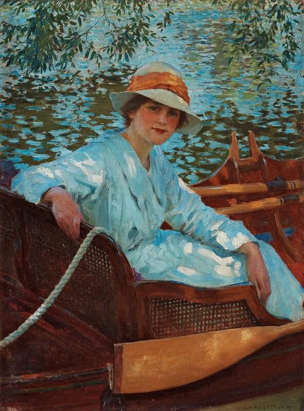 Hatton Helen Howard On The River 1917 canvas print