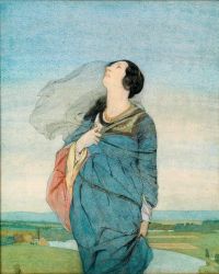 Hawksley Dorothy Webster Windswept Girl canvas print