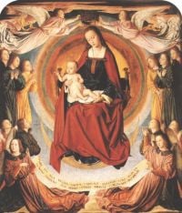 Hay Jean The Virgin In Glory Surrounded By Angels canvas print