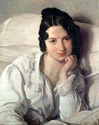 Hayez Francesco Porträt von Carolina Zucchi Ca. 1825