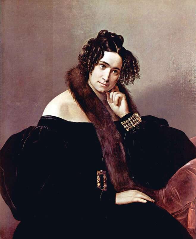 Hayez Francesco Portrait Of Felicina Caglio Perego Di Cremnago 1842 canvas print
