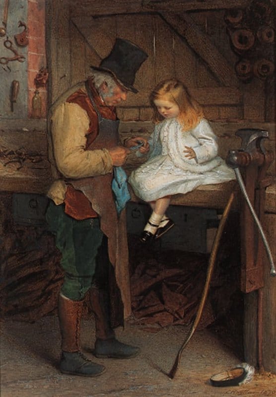 Hayllar Edith Bandaging The Wounded Finger 1870 canvas print