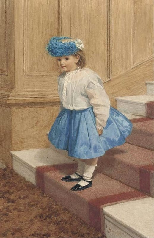 Hayllar Edith The Little Eavesdropper 1867 canvas print