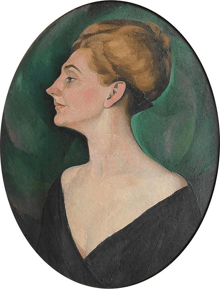 Heitmu Ller August Portrait Of An Elegant Lady canvas print