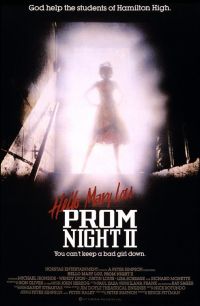 Stampa su tela Hello Mary Lou Prom Night Ii 2 Movie Poster
