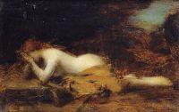 Henner Jean Jacques A Reclining Nude canvas print