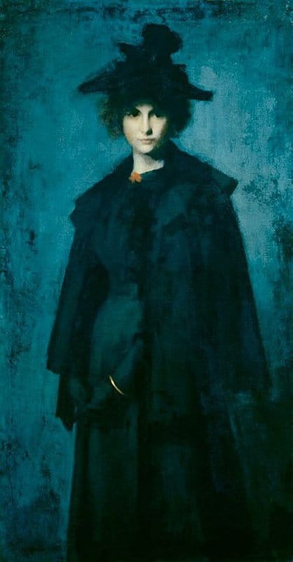 Henner Jean Jacques Portrait Of Madame Laura Leroux canvas print