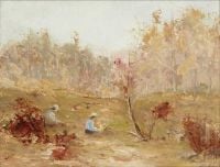 Hennessy William John Two Figures In A Clearing