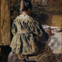هنري دي بريكلير الوجبة أو المرأة من الخلف 1885