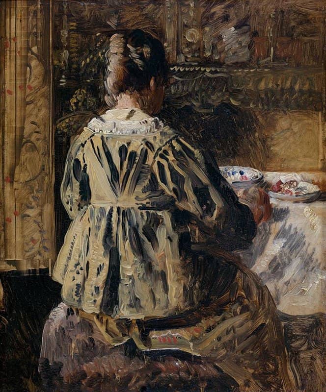Henri De Braekeleer The Meal Or Woman Seen From The Back 1885 canvas print