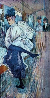 Henri De Toulouse Lautrec Jane Avril Dancing 1892 Leinwanddruck
