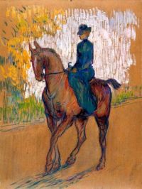 Henri De Toulouse Lautrec Damensattel 1899 Leinwanddruck