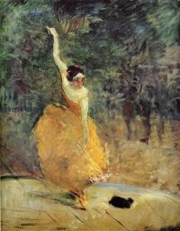 هنري دي تولوز لوتريك الراقصة الاسبانية 1888