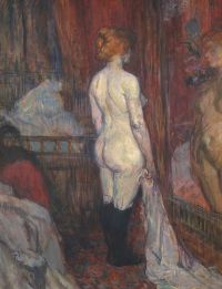 Leinwanddruck Henri De Toulouse Lautrec Frau vor einem Spiegel