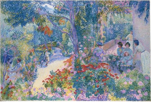 Henri Edmond Cross Afternoon In The Garden 1904 canvas print