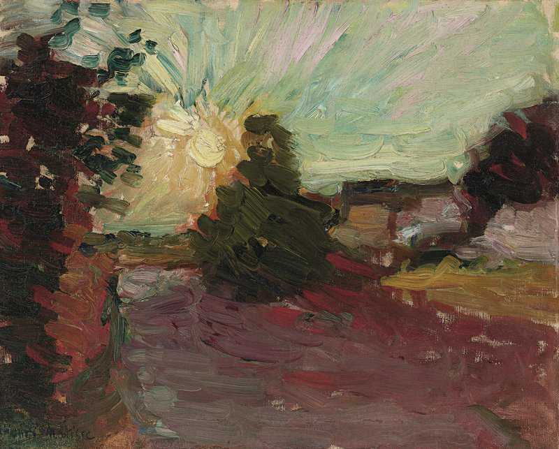 Henri Matisse Coucher De Soleil En Corse canvas print