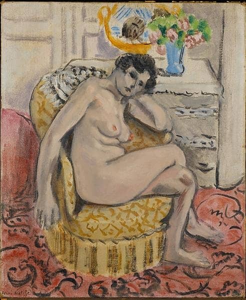 Henri Matisse Nude In An Armchair Nu Au Fauteuil 1920 canvas print