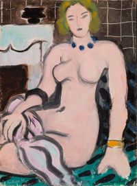 Henri Matisse Nude With Blue Necklace Nu Au Collier Bleu canvas print