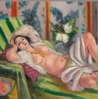 Henri Matisse Odalisque Couchee Aux Magnolias - 1923 canvas print