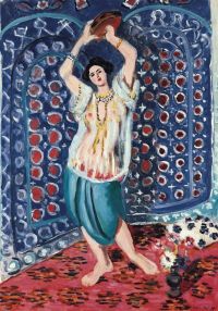 Henri Matisse Odalisque With Tambourine Harmony In Blue 1926 canvas print