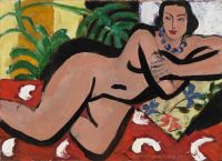 Henri Matisse Reclining Nude With Blue Eyes canvas print